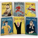6 early smaller sized issues of Men Only magazine from 1953 to include Special Coronation number and
