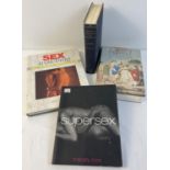 4 assorted adult erotic books. Supersex by Tracey Cox, Sex Watching by Milton Diamond, Sexual