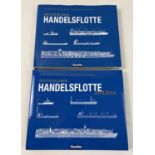 2 hardback German editions Deutschlands Handelsflotte - 2010 & 2013. Containing ship outlines &