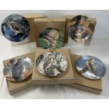 A boxed set of 12 Wedgwood ceramic collectors plates from the series "The Majesty of Owls". By