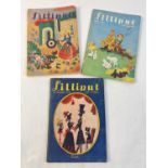 3 vintage 1940's issues of Lilliput small format monthly magazine. From April 1943, Nov 1947 and Dec