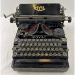 An antique 1912 No. 5 Royal Standard Typewriter by The Royal Typewriter Company, New York, USA.