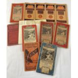 12 vintage English & Scottish Ordnance Survey and other maps, to include Bartholomew's. Mostly