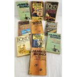 10 vintage copies of James Bond novels. To include Thunderball, You Only Live Twice, Casino Royale