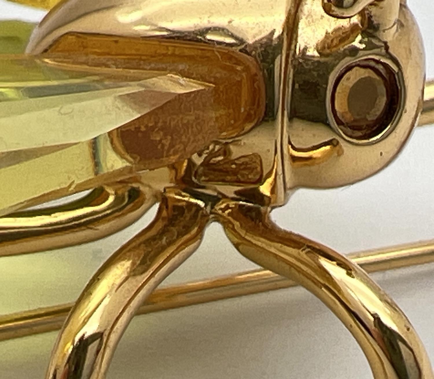 A boxed Swarovski Crystal flying insect brooch from the 'Paradise Bugs' range. Gold plated silver - Image 3 of 4