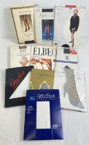 10 assorted more modern pairs of stockings and tights in original packaging. To include Pretty