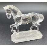 Retired Swarovski Crystal Arabian Stallion 221609 Horse. Boxed and with card outer sleeve. Approx.