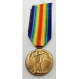 A WWI Victory medal awarded to H. Greaves, Stoker in the Royal Navy. Rim to medal inscribed S.S.