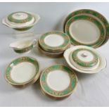 A quantity of vintage Midwinter ceramic dinner ware in "Rockwood" pattern. Comprising: 2 lidded