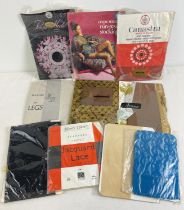 10 assorted vintage pairs of seam free nylon stockings in original packaging. To include Aristoc,