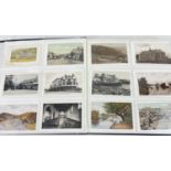 A very large album containing approx. 210 assorted Victorian, Edwardian & Vintage postcards to