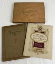 3 vintage Cigarette card Albums containing various cards by Will's, Players, De Reszke and Ogdens.