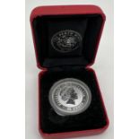 A cased Perth Mint 2005 Year Of The Rooster Australian 50 cent silver proof coin, 1/2oz 999