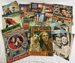 21 vintage 1930's, 40's and 50's Magazines. To include Picturegoer, Picture Show, Illustrated and