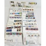 A collection of 185+ assorted first day covers dating from the late 1970's through to the 1990's.