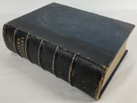 1890 leather bound Webster's International Dictionary of the English Language. Printed by William