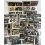 A large album containing 325 assorted Edwardian & vintage cat postcards & greetings cards. To