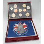 A cased set of Royal Mint 2004 proof coins with information booklet. To include 200 yrs of the steam