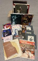 A collection of assorted vintage ephemera to include Royal Shakespeare Theatre mounted prints of