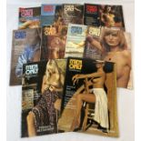 10 vintage early 1970's issues of Men Only adult erotic magazine.