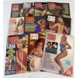 10 vintage late 1970's & early 80's issues of Men Only, adult erotic magazine from volumes 41 - 46.