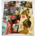 10 vintage 1970's issues of Men Only, adult erotic magazine from Paul Raymond. From volumes 37, 39 &