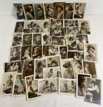 A collection of 46 assorted Gladys Cooper - early 20th century actress - postcards. To include cards