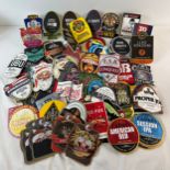 A collection of 70+ brewery beer pump clips for various beers and ales. To include examples from