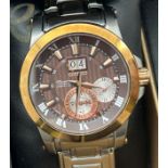A boxed special edition Novak Djokovic Seiko 7D56 Kinetic Perpetual chronograph wristwatch.