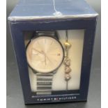 A ladies 2770045 chronograph style watch & bracelet by Tommy Hilfiger, as new - in sealed box. Watch