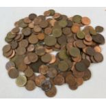 A collection of 180+ assorted vintage foreign coins to include Belgium, Malta, British Caribbean