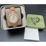 A ladies ES3466 chronograph wristwatch by Fossil, as new, complete with instruction book and