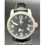 A boxed automatic B-Uhr/V-2/Luftseiger Navigation Pilots watch by Aeromatic 1912, with certificate