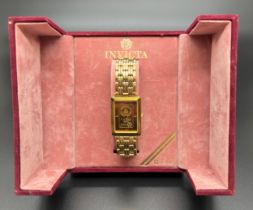 A boxed unisex 2g 999.9 Gold ingot wristwatch by Invicta from the Zitura Gold Ingot Collection.
