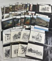 A collection of approx. 90 assorted postcards relating to the history of The Royal Mail.