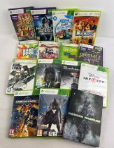 15 assorted Xbox 360 games in original cases, to include Dishonored, Modern Warfare 2 (in tin case),