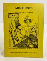 Army Lists; Book Two 55 BC - 100 AD, For use with Wargames Rules 3000 BC - 1485 AD, from Wargames