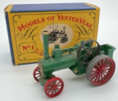 Vintage boxed Matchbox Y-1 Allchin Traction Engine, No. 1 Models of Yesteryear from Lesney 1956 -