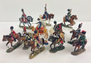 11 hand painted die cast metal collectors figures of soldiers by Del Prado. Representing armies from