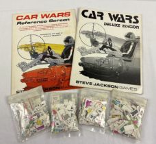 Car Wars Deluxe edition rule book from Steve Jackson Games 1985, plus Reference Screen and a