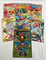 A small collection of Vintage DC Comics to include Weird War Tales, Wonder Woman, Superman and