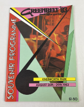 Greenbelt 1983, 10 year anniversary Souvenir Programme from Knebworth park. In excellent condition.