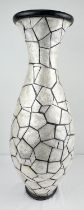 A very large floor standing vase with mosaic effect shell detail. Approx. 79cm tall.