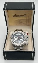 A boxed limited edition Bison No. 34 men's automatic chronograph wristwatch by Ingersoll.