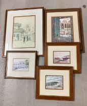 A collection of 5 assorted Bahraini prints signed Koheji, to include large limited edition print,