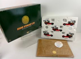 An Eddie Stobart Ltd 30th Anniversary 1970-2000 collectors set. Comprises 5 die cast lorries: ERF,