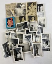 A collection of vintage black & white adult erotic photographs together with a pack of vintage '