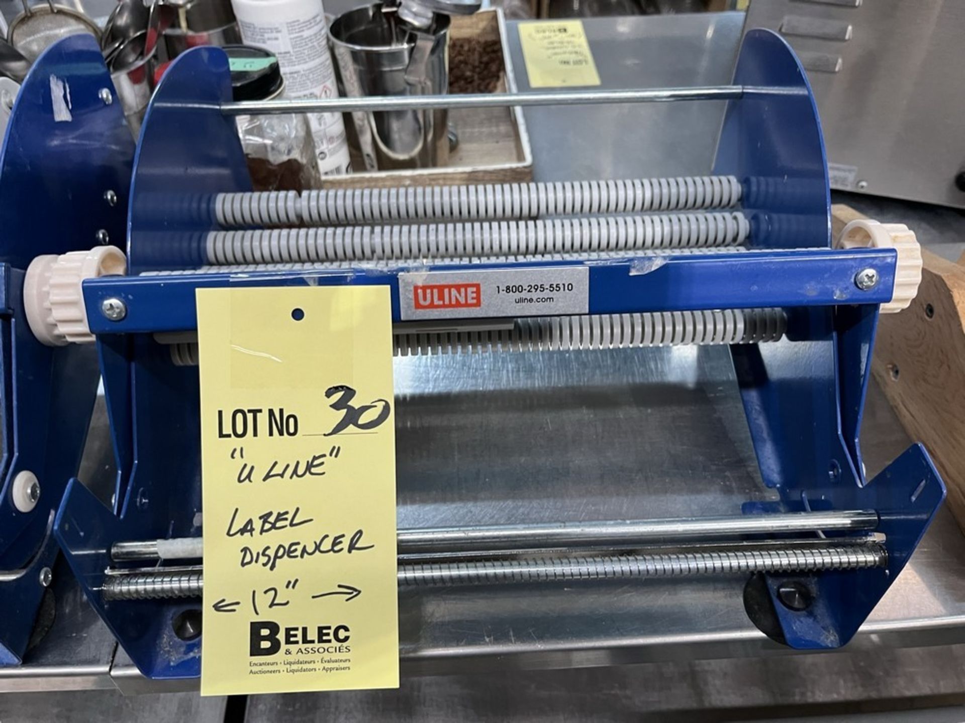 ULINE 12'' dispensateur à étiquette