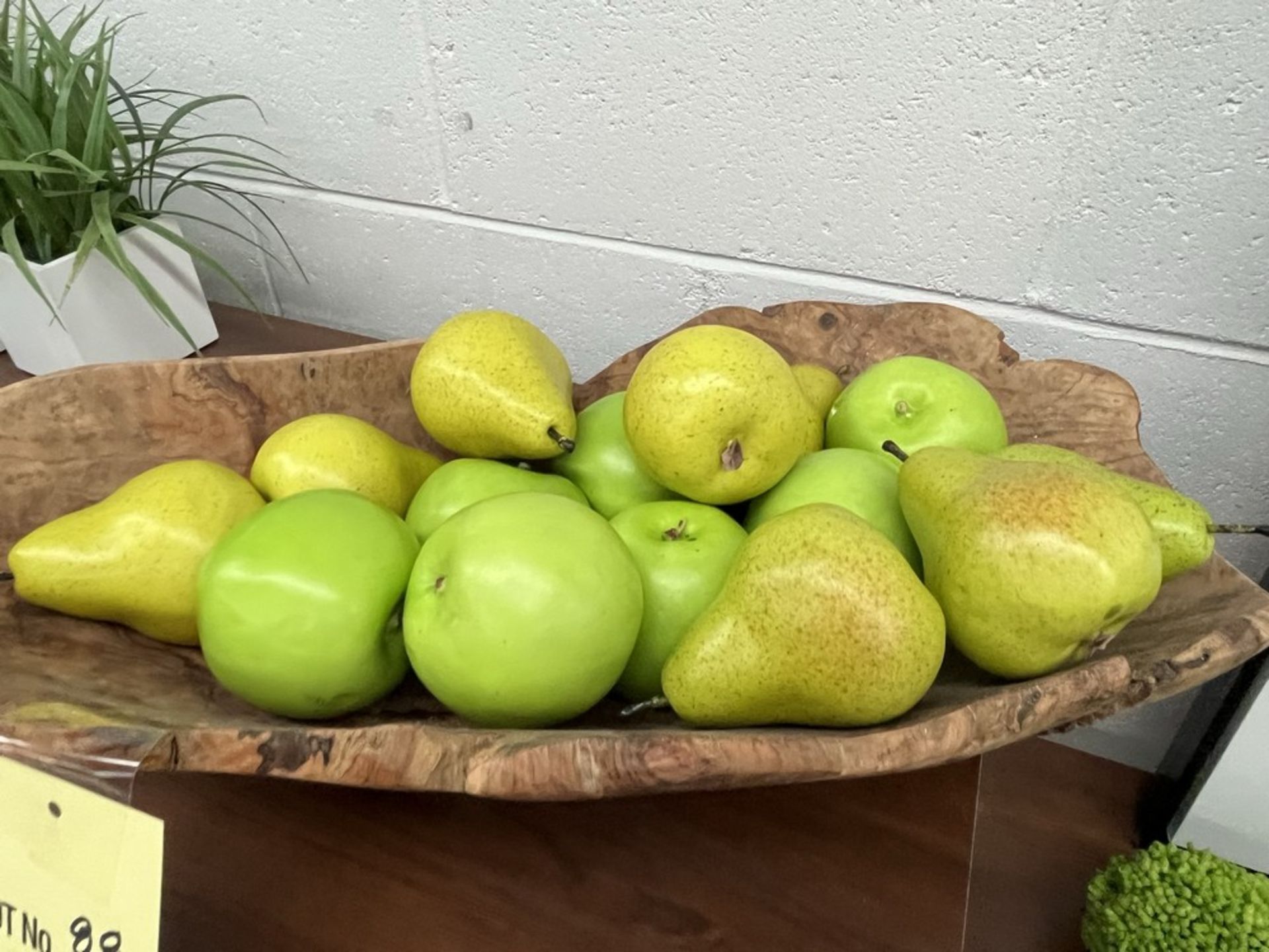 Item Décoratif: Bol en Bois avec Pommes & Poires - Bild 2 aus 2