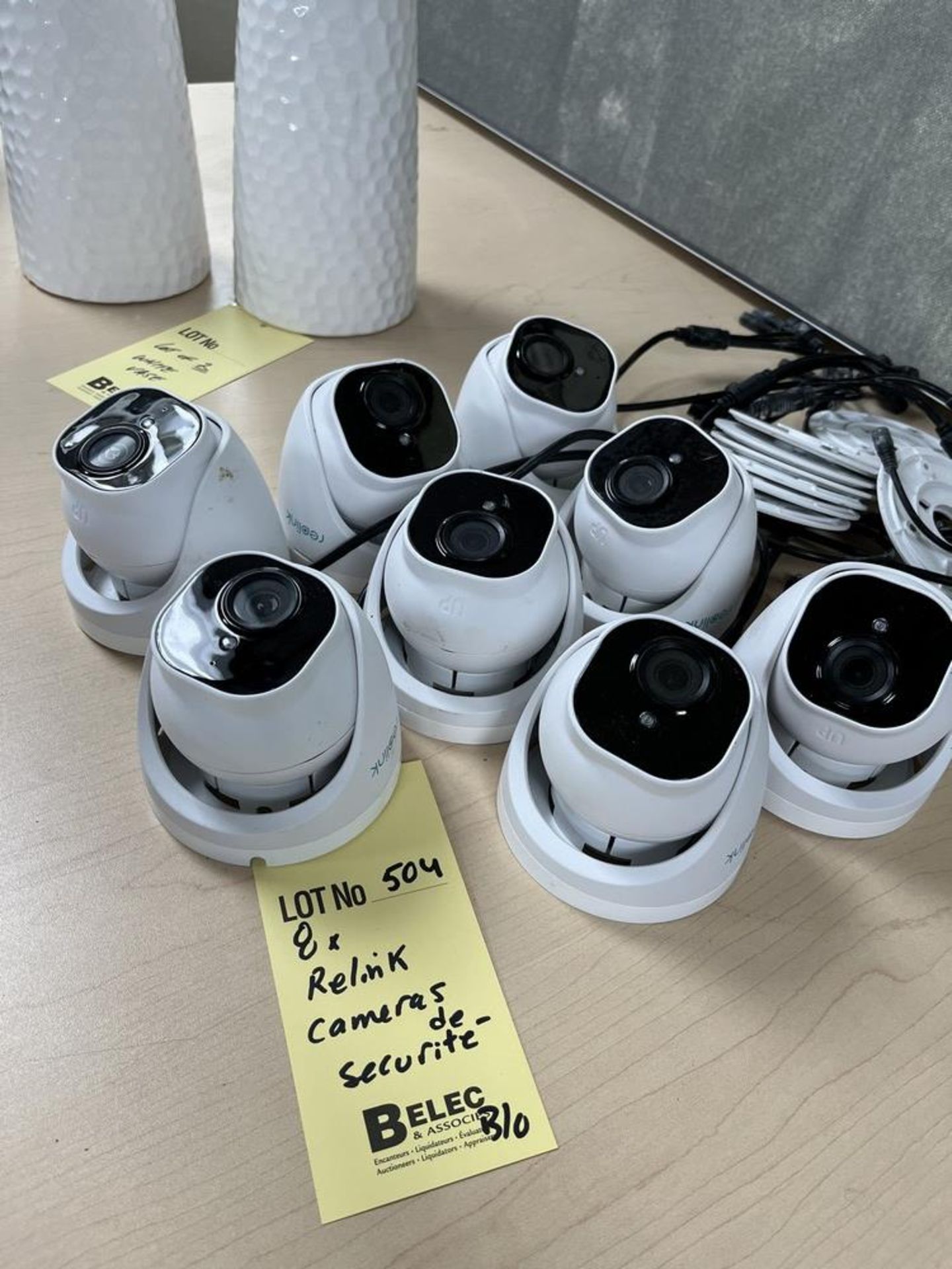 8 x RELINK cameras de securité - QUANtitÉ X PRIX MISÉ